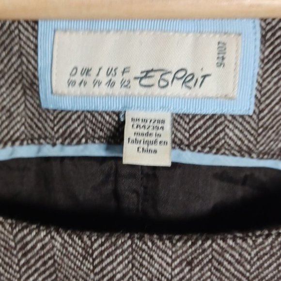 Vintage Espirt wool blend brown dress - Picture 4 of 7